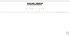 Desktop Screenshot of ksunlabel.com