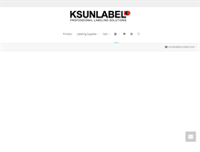 Tablet Screenshot of ksunlabel.com